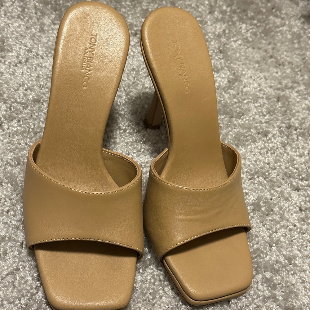 Tony Bianco Camel Mules